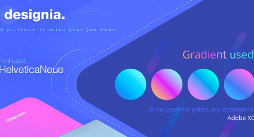 Designia Design Agency Adobe XD Landing Page Concept